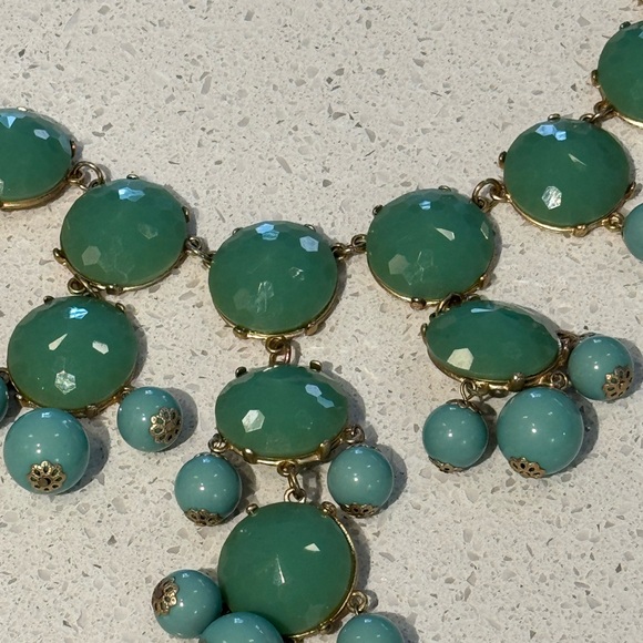 J. Crew Green and Gold Necklace - Picture 2 of 3